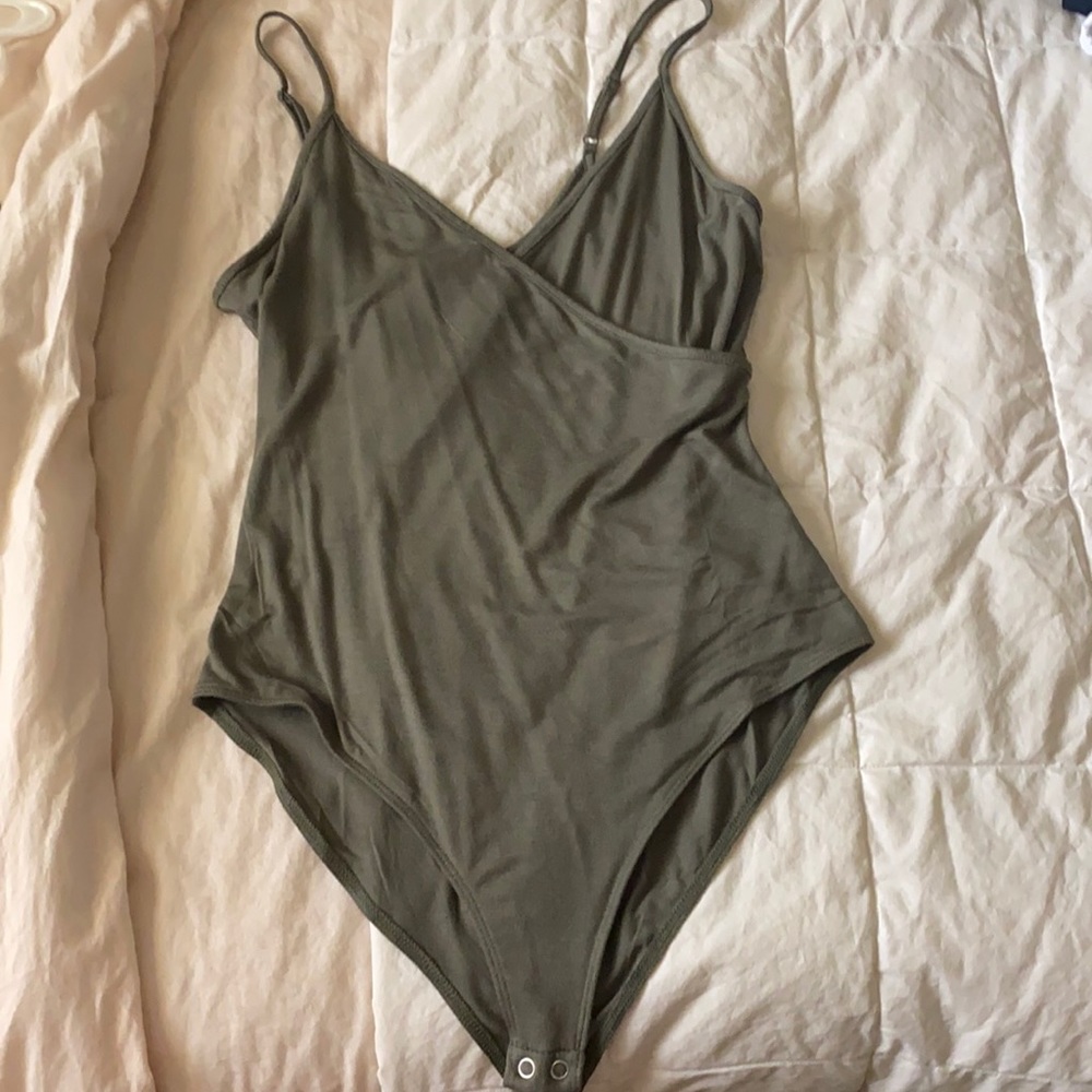 army green bodysuit